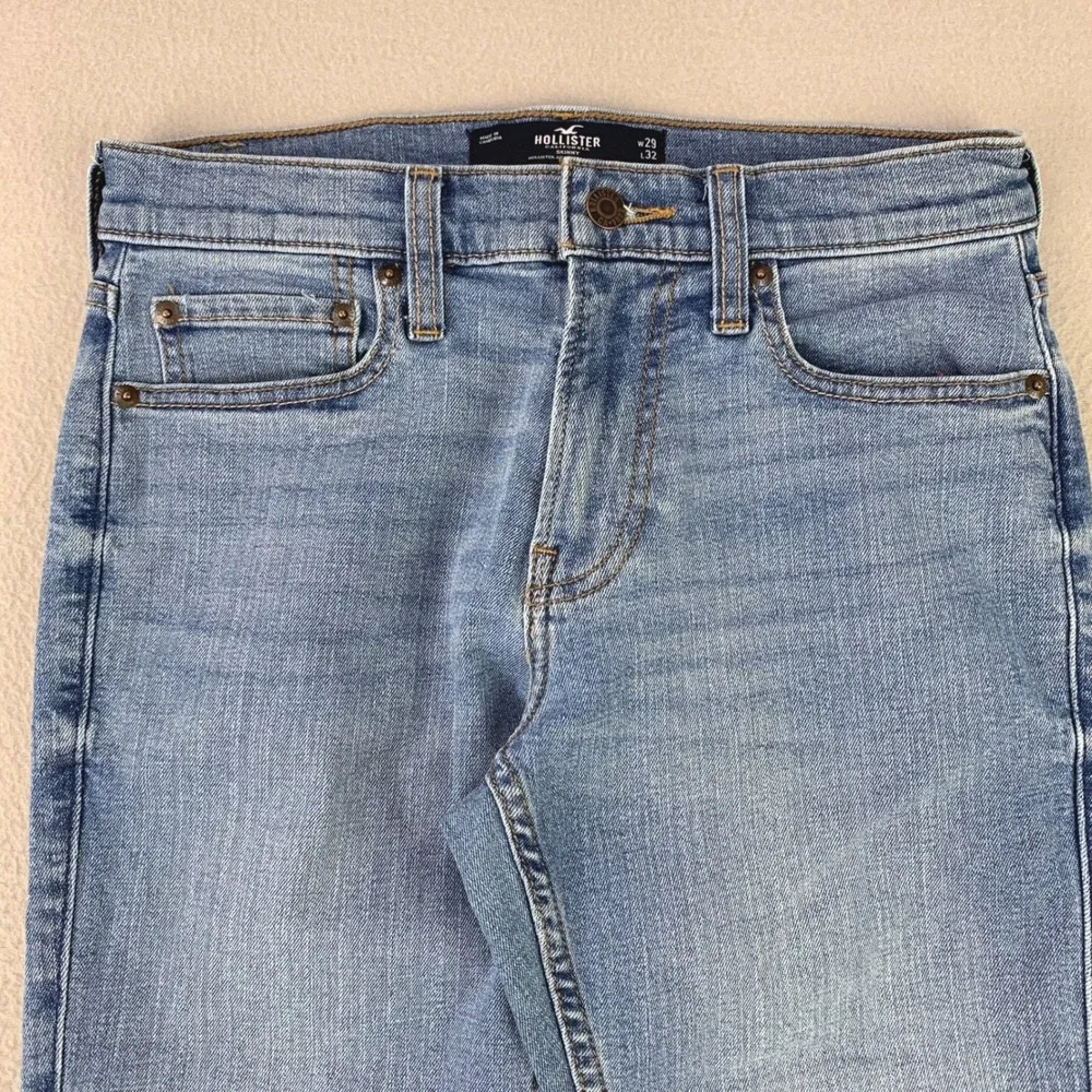 Hollister Skinny Jeans Women 29x32 Blue Denim Casual Advanced Stretch Comfort